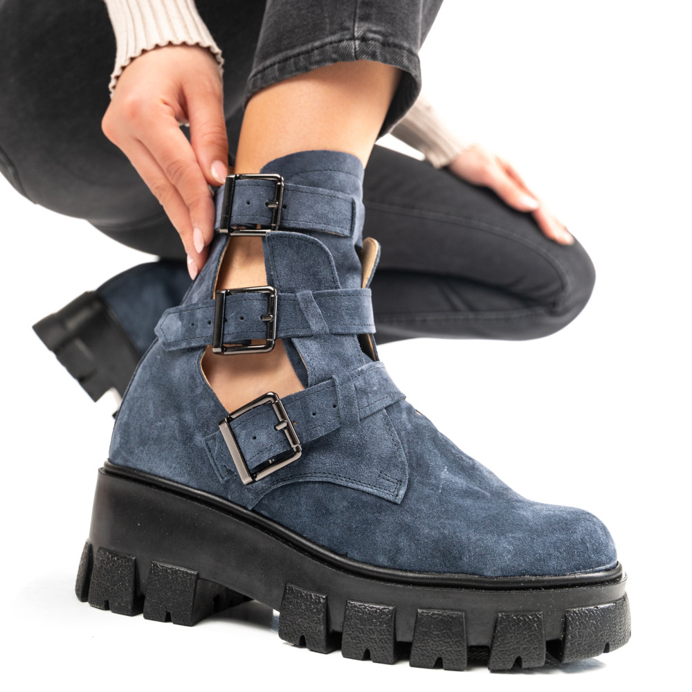 GHETE BLEUMARIN PIELE NATURALA INTOARSA 1PC90L