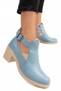 GHETE ALBASTRE PIELE NATURALA 8PC70