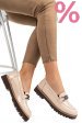Mocasini crem piele naturala lacuita 2pc21647npk