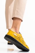 PANTOFI GALBENI PIELE NATURALA 6PC312