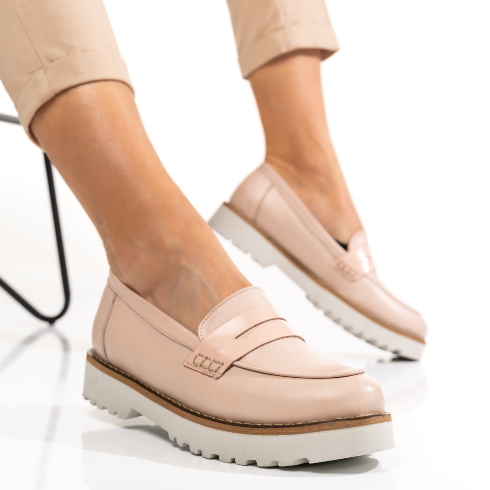 MOCASINI NUDE PIELE NATURALA 2PC21648NP