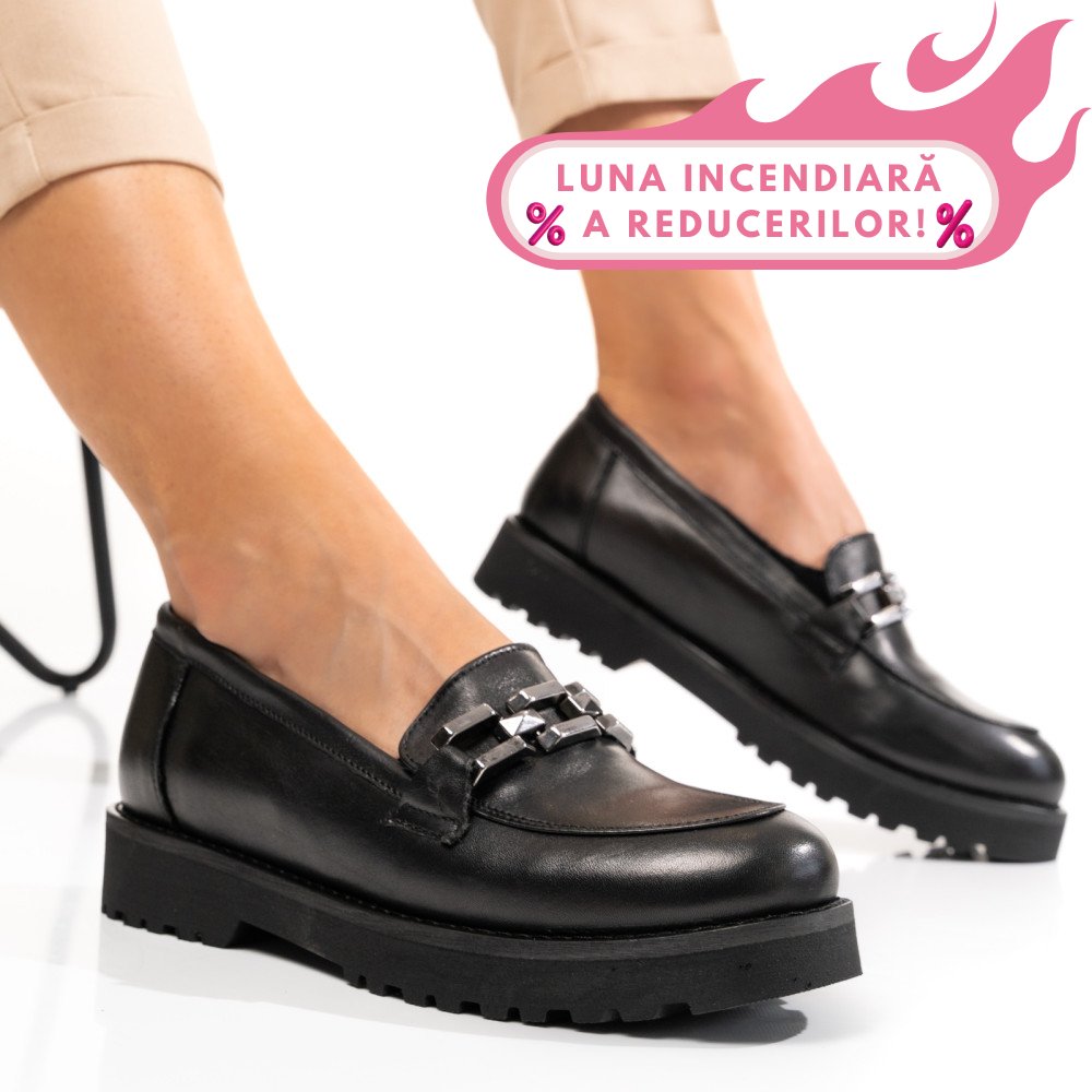 MOCASINI NEGRI PIELE NATURALA 2PC21647NP