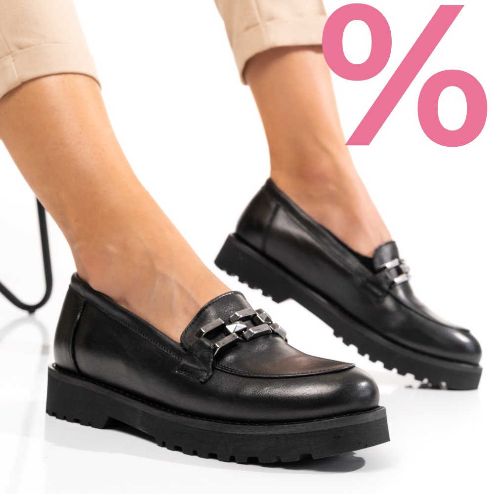 MOCASINI NEGRI PIELE NATURALA 2PC21647NP