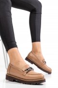 MOCASINI TAUPE PIELE NATURALA 2PC21647NP