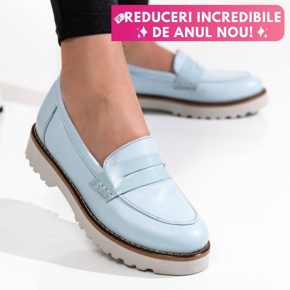 MOCASINI BLEU PIELE NATURALA 2PC21648NP