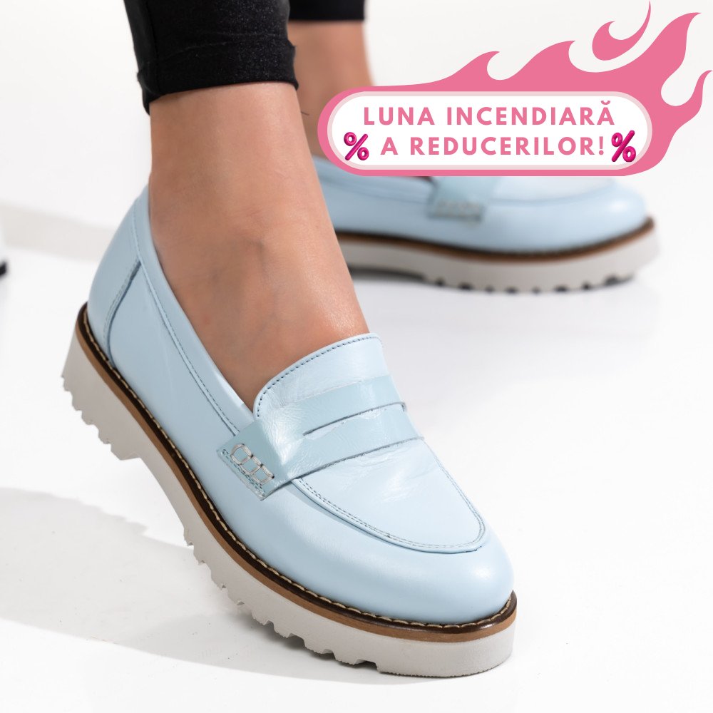 MOCASINI BLEU PIELE NATURALA 2PC21648NP