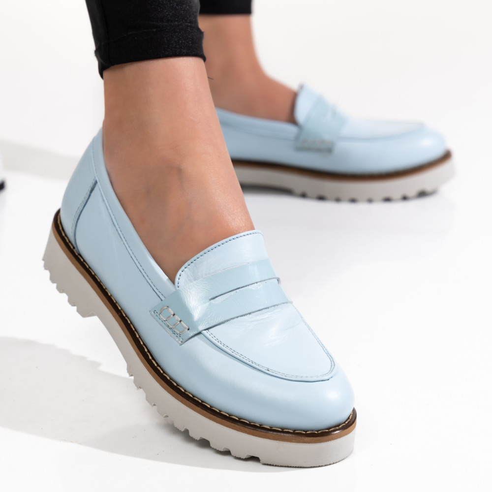 MOCASINI BLEU PIELE NATURALA 2PC21648NP