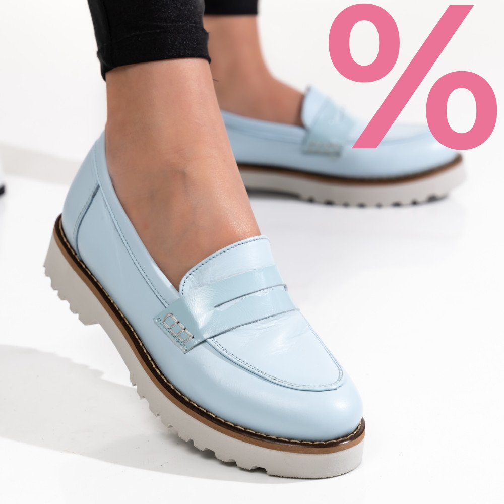 MOCASINI BLEU PIELE NATURALA 2PC21648NP