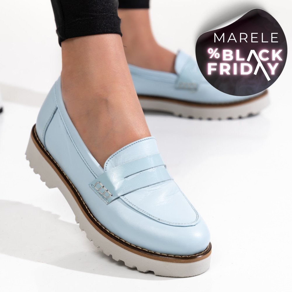 MOCASINI BLEU PIELE NATURALA 2PC21648NP