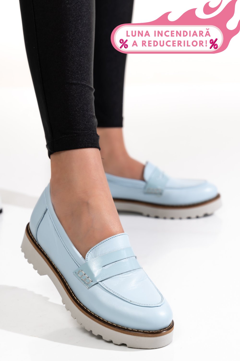 MOCASINI BLEU PIELE NATURALA 2PC21648NP