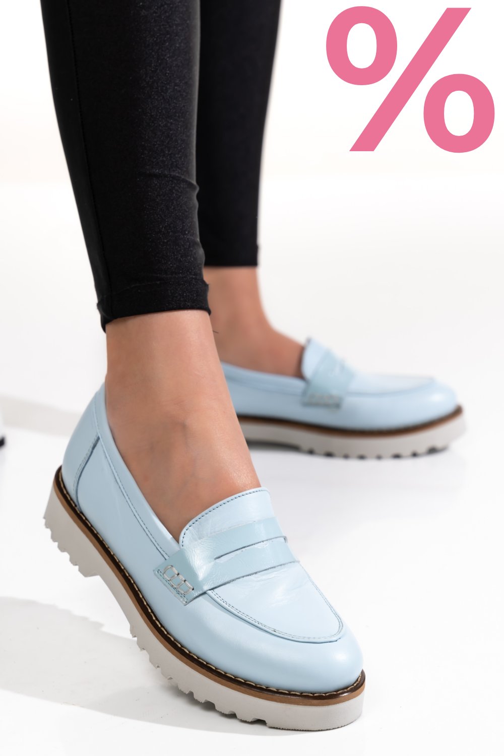 MOCASINI BLEU PIELE NATURALA 2PC21648NP