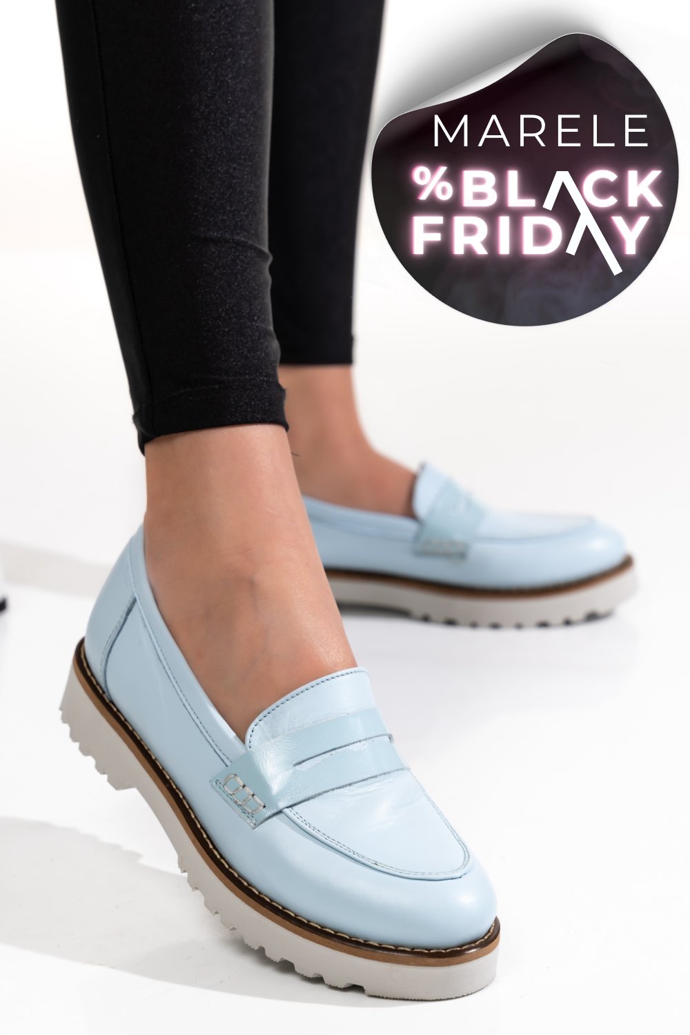 MOCASINI BLEU PIELE NATURALA 2PC21648NP