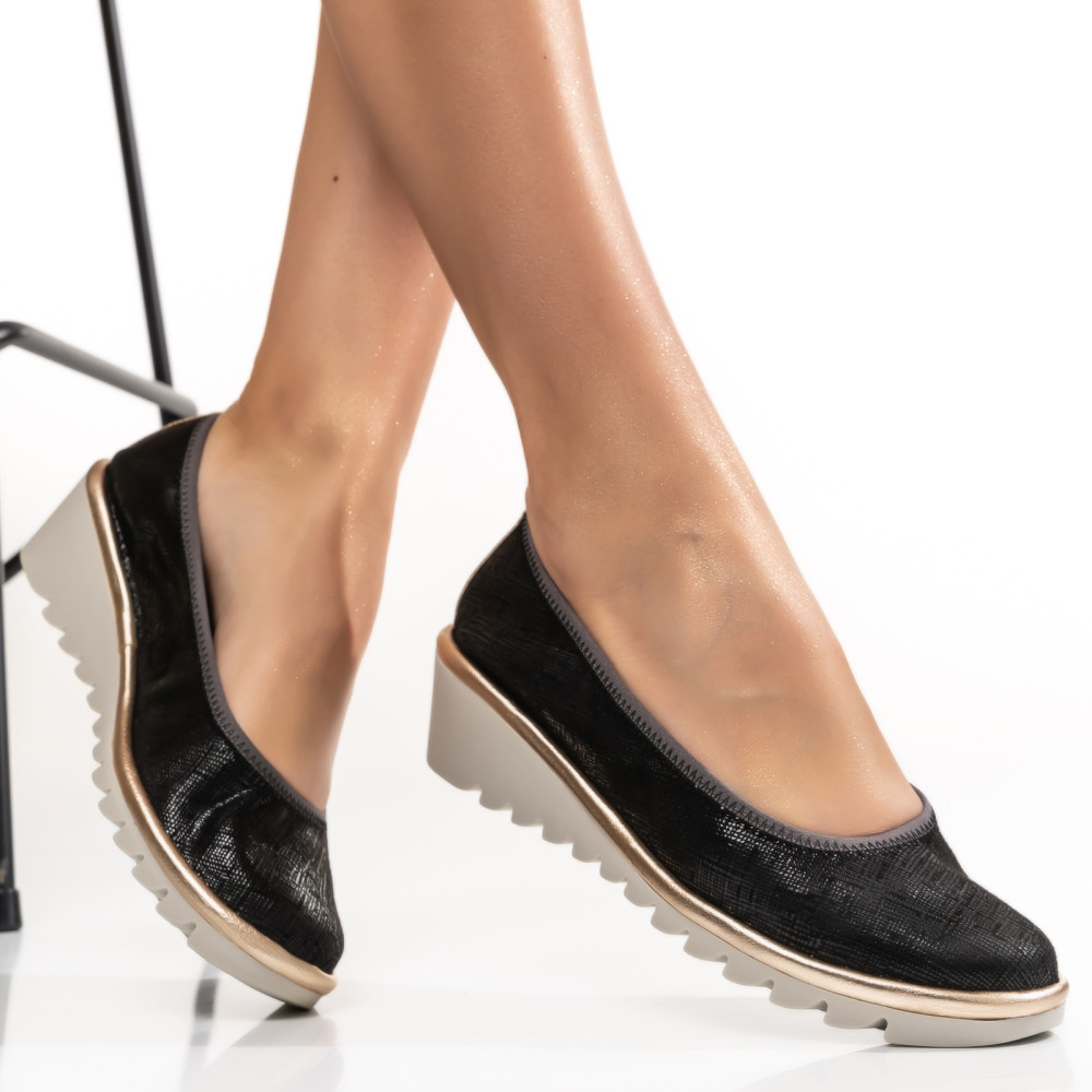 BALERINI NEGRI PIELE NATURALA APC206-22