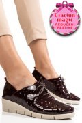 PANTOFI BORDO PIELE NATURALA LACUITA BPC235-16