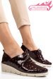 Pantofi bordo piele naturala lacuita bpc235-16