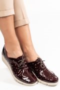 PANTOFI BORDO PIELE NATURALA LACUITA BPC235-16