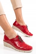 PANTOFI ROSII PIELE NATURALA BPC235-16