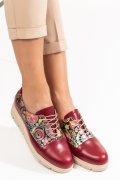 PANTOFI WINE PIELE NATURALA 2PC077