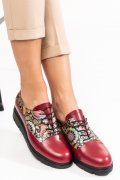 PANTOFI WINE TALPA NEAGRA PIELE NATURALA 2PC077