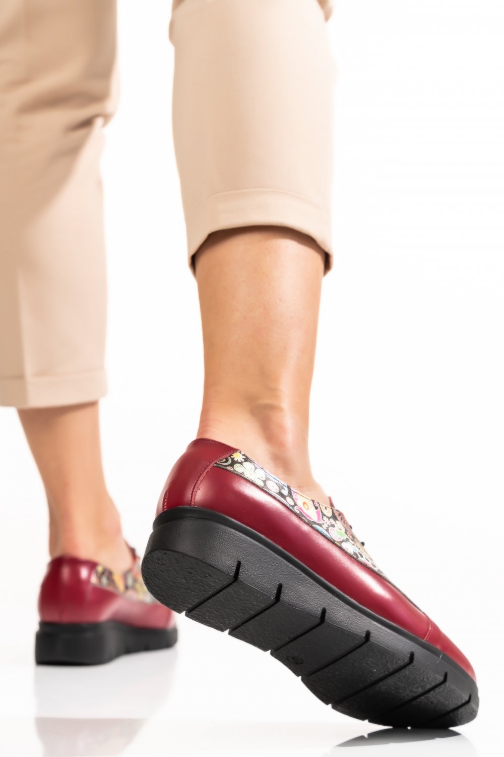 PANTOFI WINE TALPA NEAGRA PIELE NATURALA 2PC077