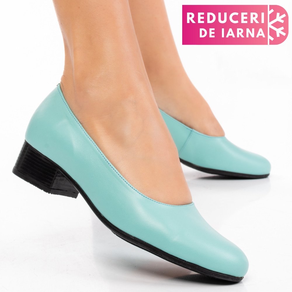 PANTOFI TURQOISE PIELE NATURALA 2PC040