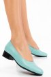 Pantofi turqoise piele naturala 2pc040