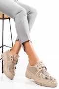 PANTOFI SPORT BEJ PIELE NATURALA 2PC027