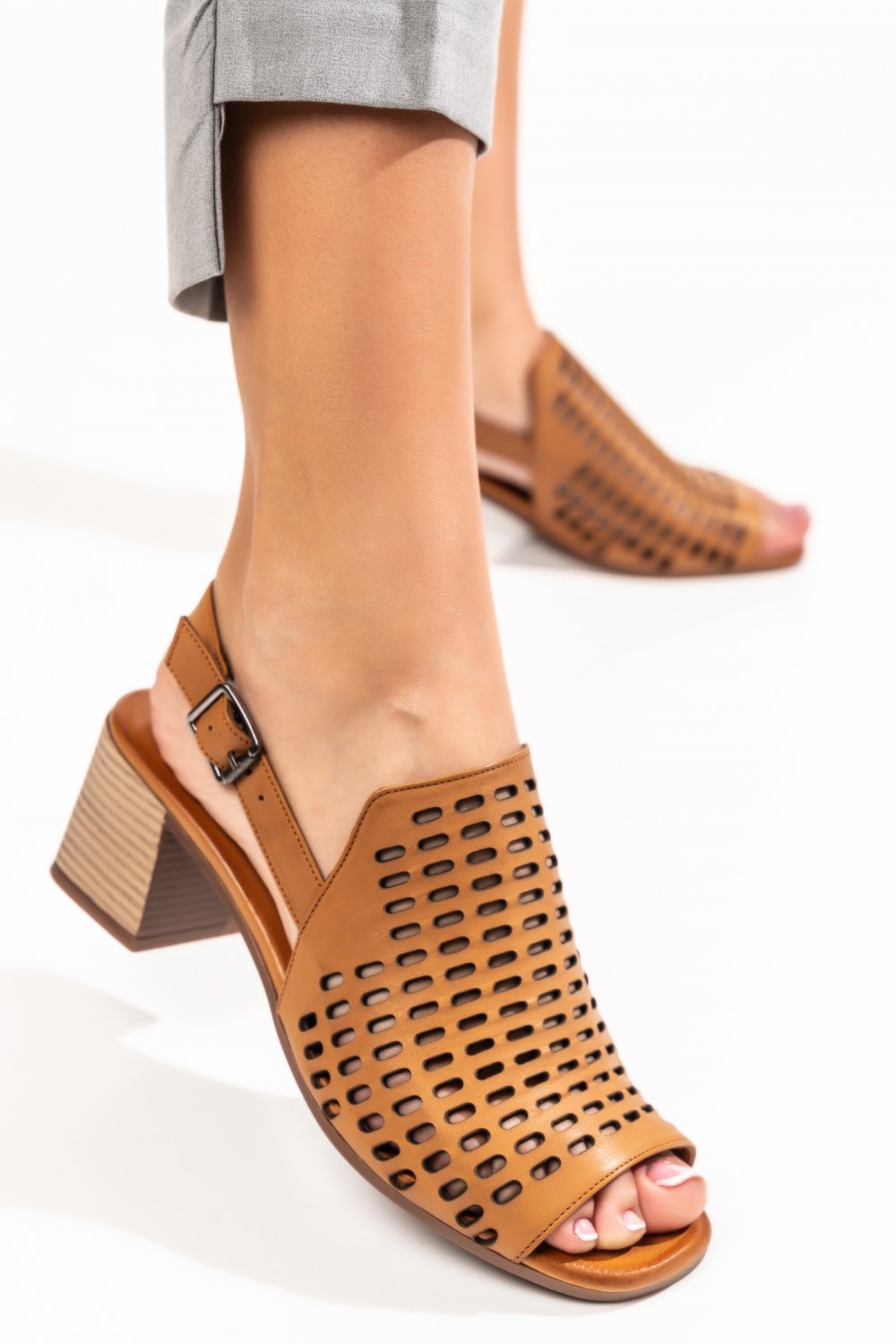 SANDALE MARO PIELE NATURALA 7PC33