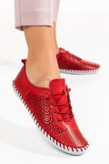 PANTOFI ROSII PIELE NATURALA 3PC0110
