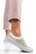 PANTOFI ALBI PIELE NATURALA 3PC0110