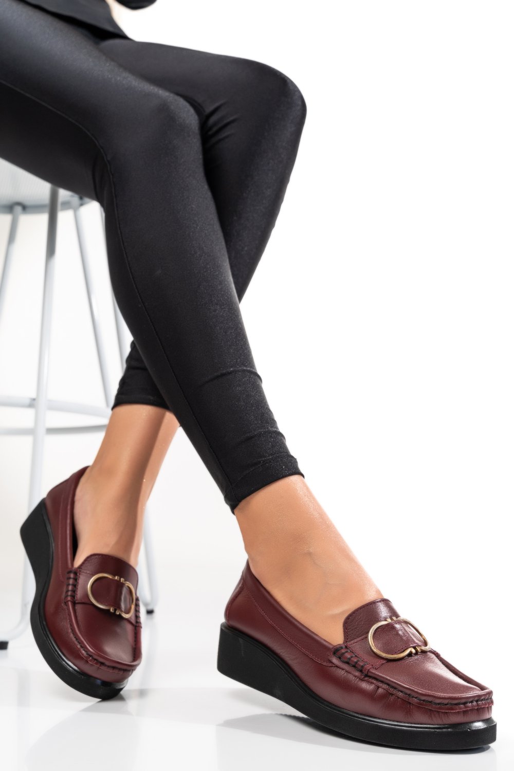 ESPADRILE BORDO PIELE NATURALA 7PC45