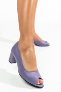 PANTOFI MOV PIELE NATURALA 1PC499