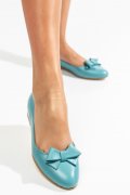 BALERINI BLEU PIELE NATURALA 4PC50