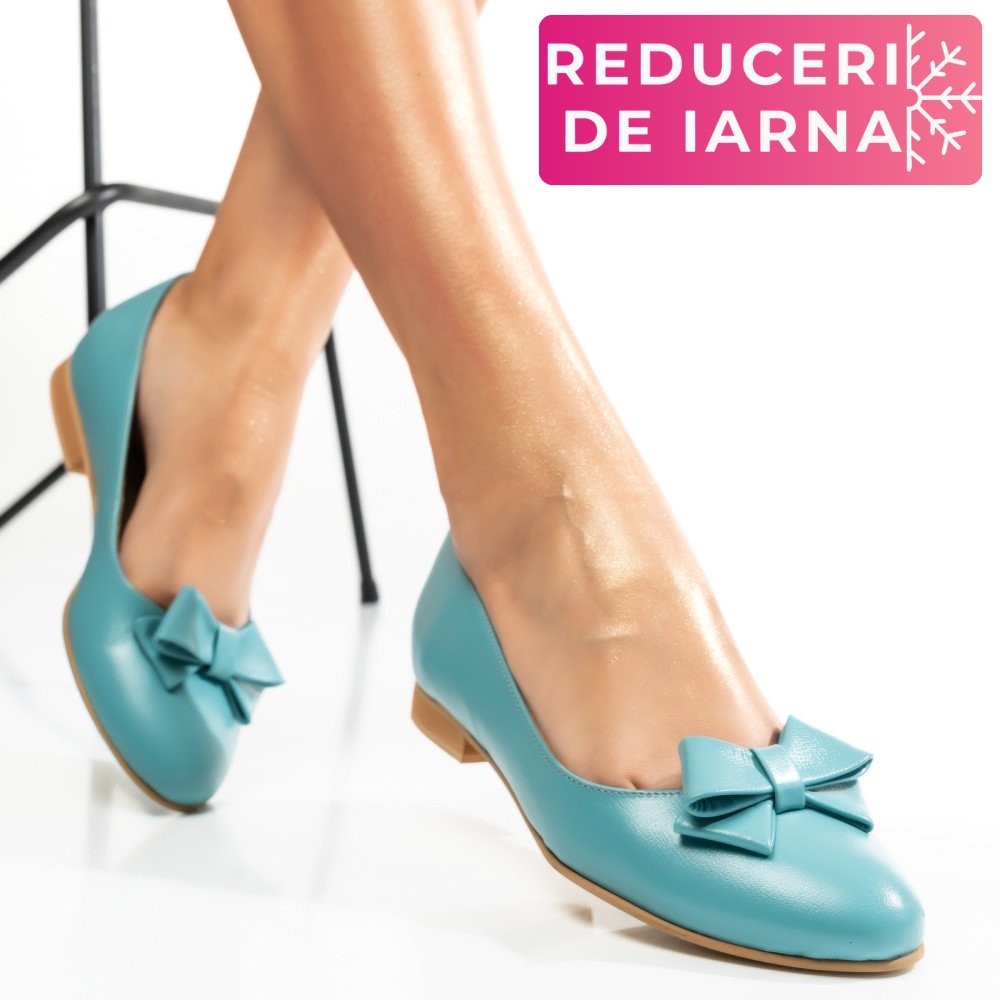 BALERINI BLEU PIELE NATURALA 4PC50