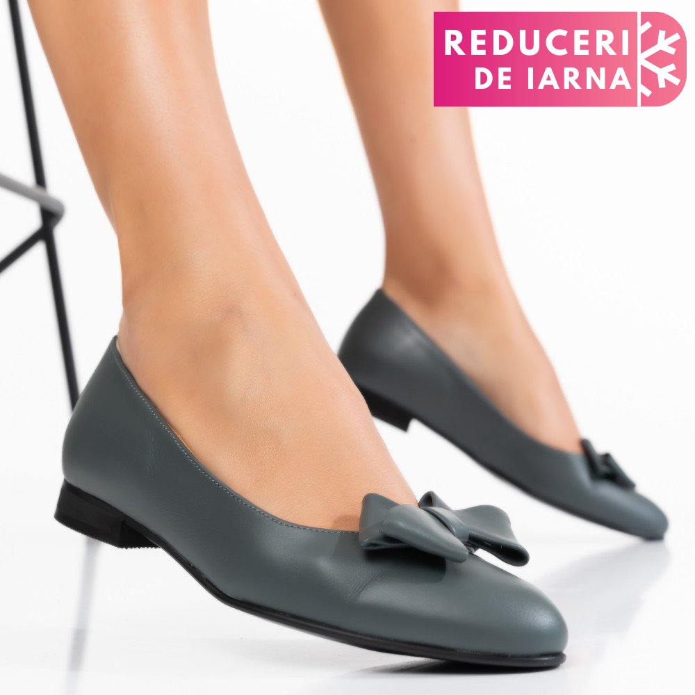 BALERINI GRI INCHIS PIELE NATURALA 4PC50
