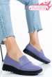 Mocasini mov piele naturala 2pc022