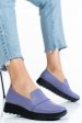 Mocasini mov piele naturala 2pc022