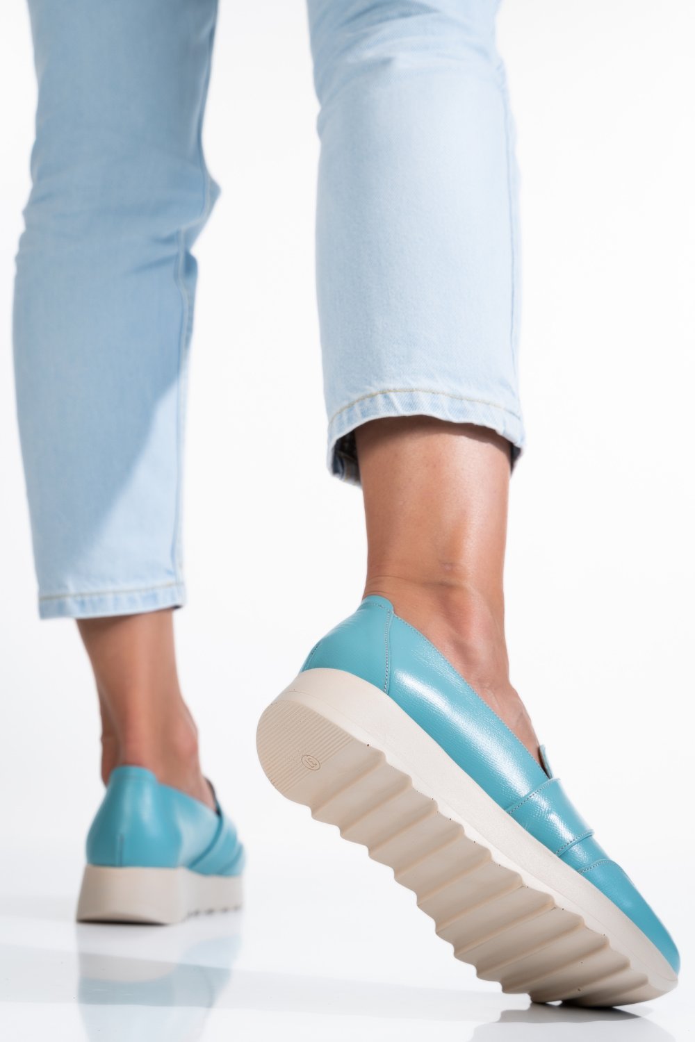 MOCASINI BLEU PIELE NATURALA 2PC022