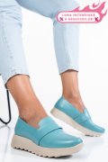 MOCASINI BLEU PIELE NATURALA 2PC022