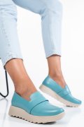 MOCASINI BLEU PIELE NATURALA 2PC022
