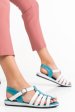 Sandale blue white piele naturala 6s774051