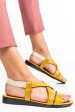 Sandale galbene piele naturala 6sp61005fysl