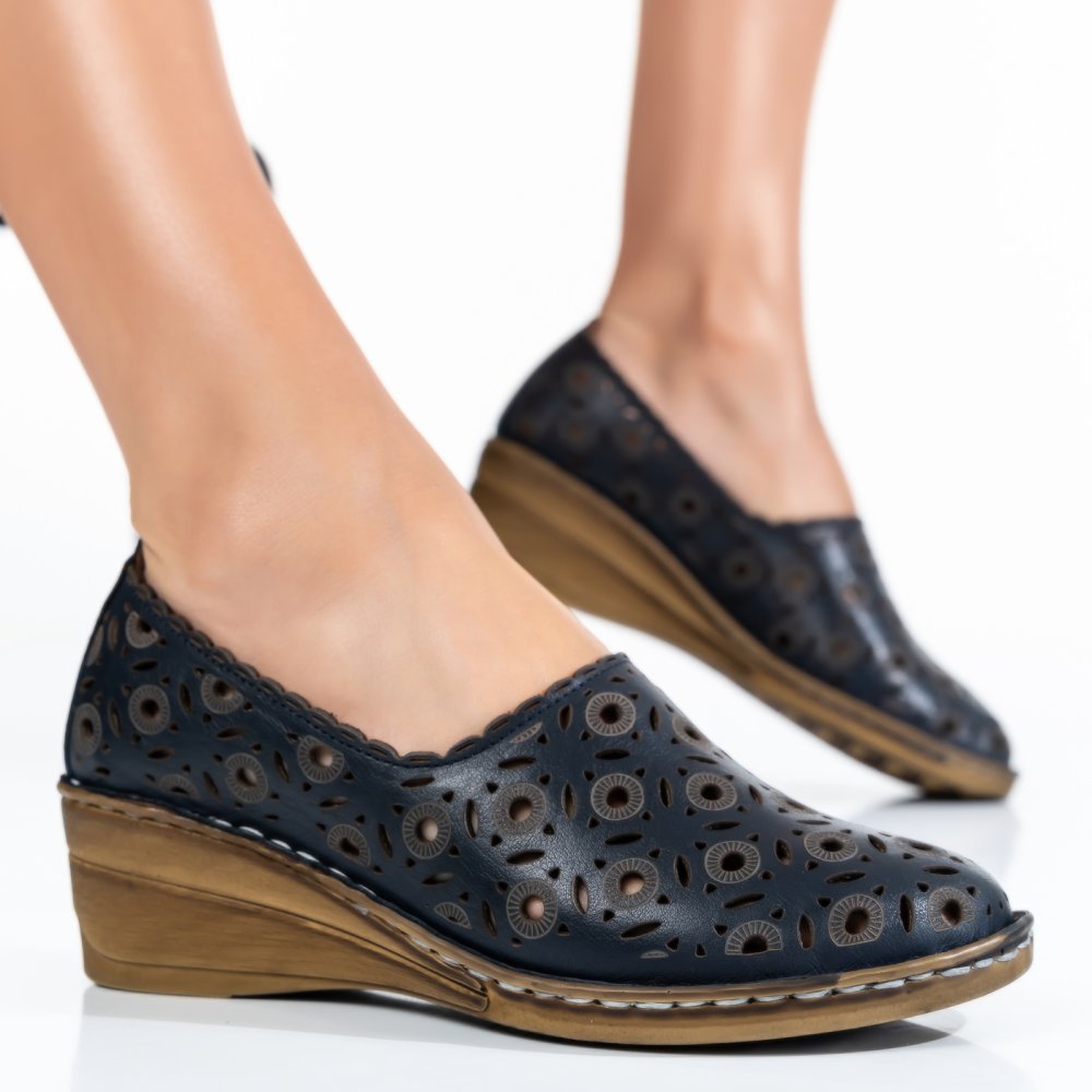 PANTOFI NAVY PIELE NATURALA 1PC010