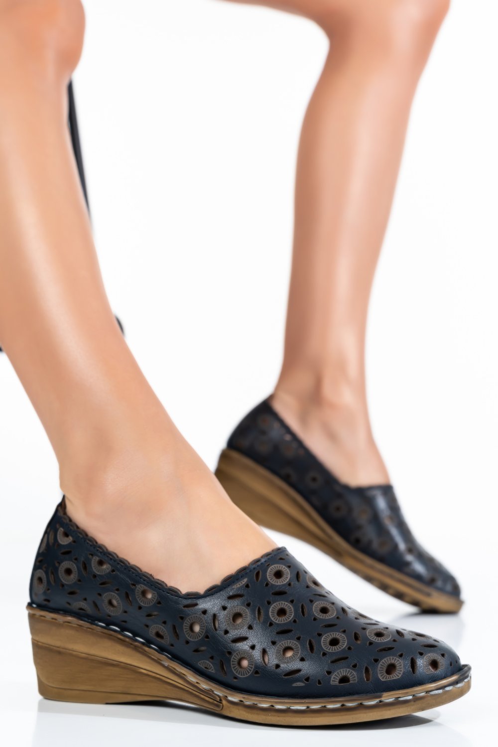 PANTOFI NAVY PIELE NATURALA 1PC010