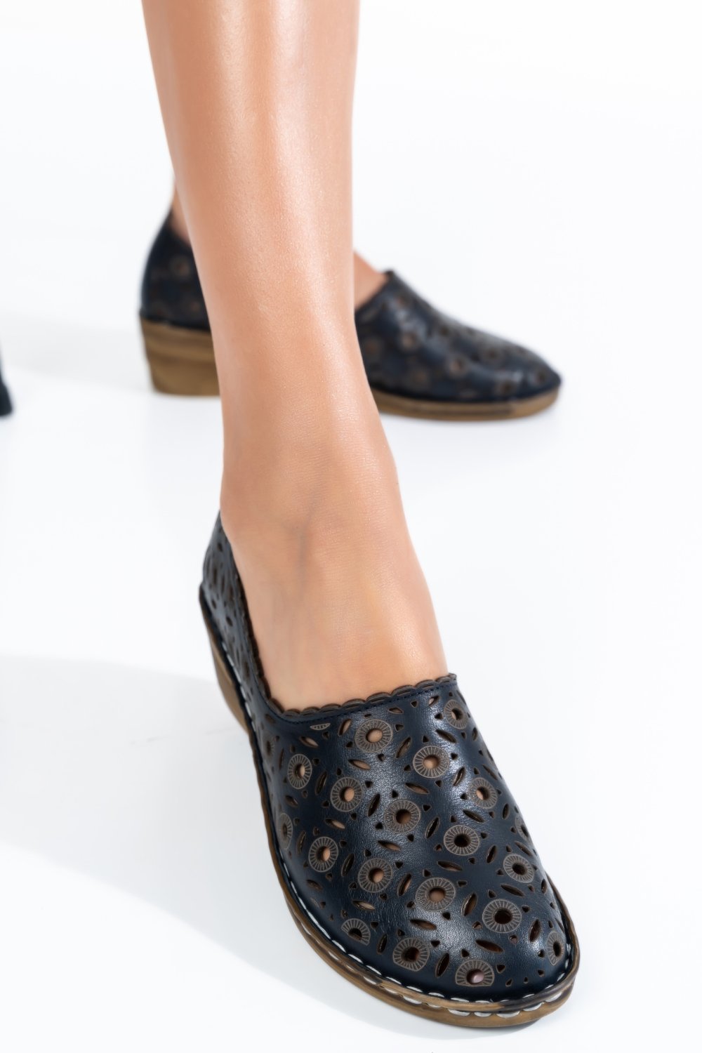 PANTOFI NAVY PIELE NATURALA 1PC010