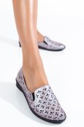 ESPADRILE ARGINTIU SIDEF PIELE NATURALA 4PC00