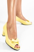 PANTOFI GALBENI PIELE NATURALA 1PC482