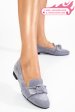 Mocasini gri piele naturala intoarsa 4pc60