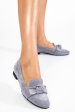 Mocasini gri piele naturala intoarsa 4pc60