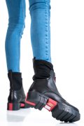 GHETE NEGRE PIELE NATURALA 9PC300